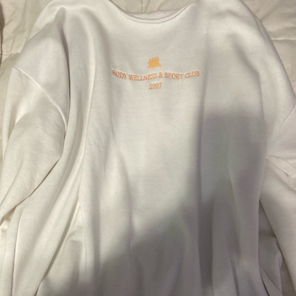off the shoulder crewneck